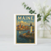 Maine ansichtkaart briefkaart (Staand voorkant)