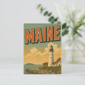 Maine ansichtkaart briefkaart (Staand voorkant)