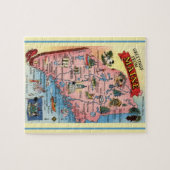 Maine Ansichtkaart Kaart Legpuzzel (Horizontaal)