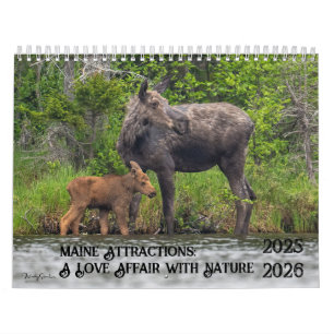 Maine Attracties 2025-2026 Kalender