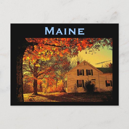 Maine Autumn Briefkaart (Voorkant)