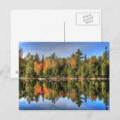 Maine Autumn Herfst Foliage Lake Reflections Briefkaart (Voorkant / Achterkant)