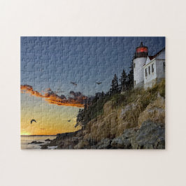 Maine Bass Harbor Lighthouse Foto Legpuzzel