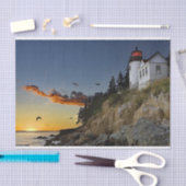 Maine Bass Harbor Lighthouse Foto Tissuepapier (Craft)