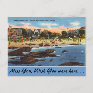 Maine, Beach & Cottages, Kennebunk Beach Briefkaart