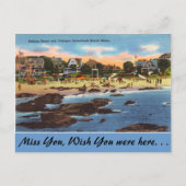 Maine, Beach & Cottages, Kennebunk Beach Briefkaart (Voorkant)