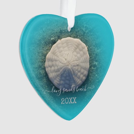 Maine Beach Ocean Sand Dollar Ornament (voorkant)