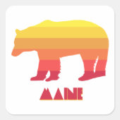 Maine Beer Vierkante Sticker (Voorkant)