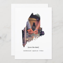 Maine Bewaar de datum Fotokaart Save The Date