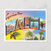 Maine  Big Letters Briefkaart (Voorkant)