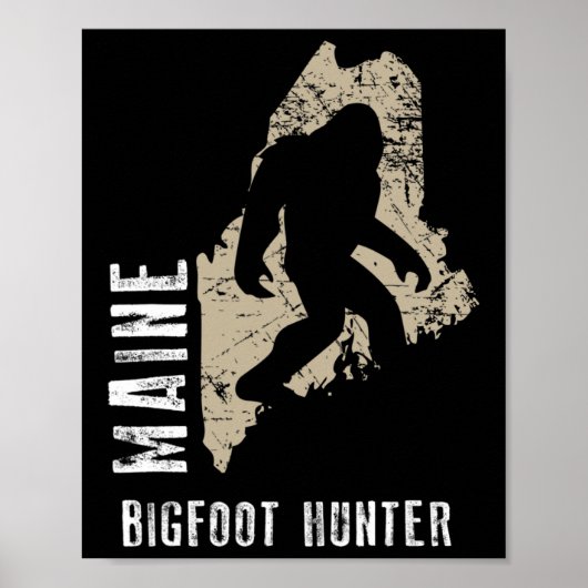 Maine Bigfoot Hunter Poster (Voorkant)