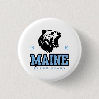 Maine Black Beren - Onverschrokken Honkbal Spirit Ronde Button 3,2 Cm