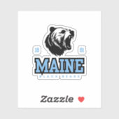 Maine Black Beren Sticker (Vel)