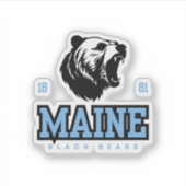 Maine Black Beren Sticker (Voorkant)