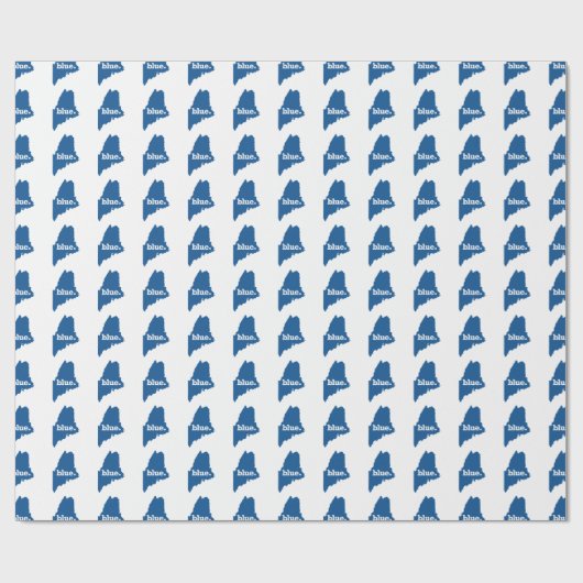 MAINE BLUE STAAT CADEAUPAPIER (Vlak)