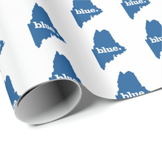 MAINE BLUE STAAT CADEAUPAPIER (Rol Hoek)