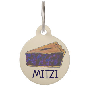 Maine Blueberry Blue Berry Pie Slice Dessert Food Huisdierpenning