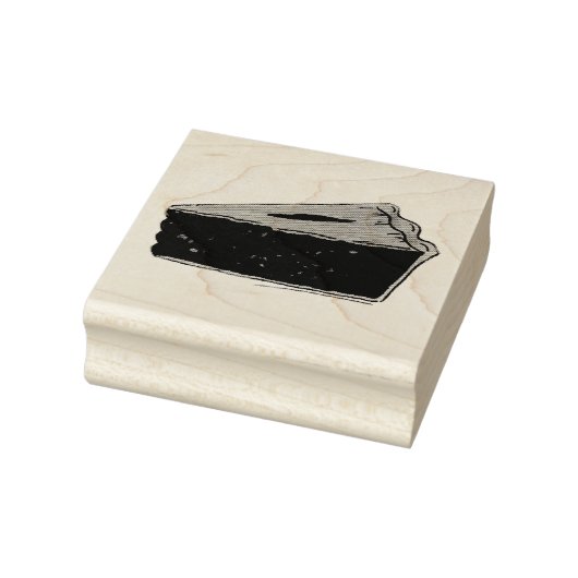 Maine Blueberry Pie Slice Piece Baking Foodie Blue Rubberstempel (Stempel)