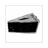 Maine Blueberry Pie Slice Piece Baking Foodie Blue Rubberstempel (Afrduk)