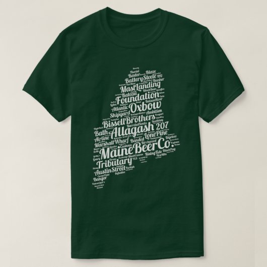 Maine Breweries T-shirt (Design voorkant)