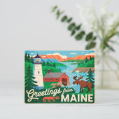 Maine Briefkaart (Staand voorkant)