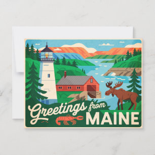 Maine Briefkaart