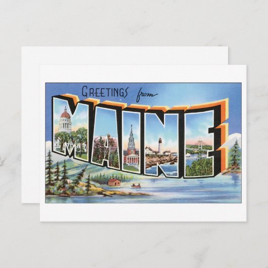  Maine Briefkaart (Voorkant / Achterkant)