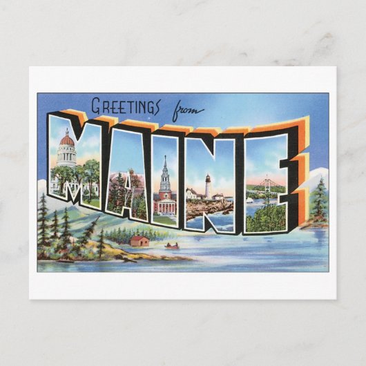  Maine Briefkaart (Voorkant)