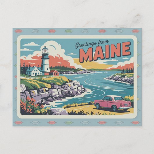 Maine Briefkaart (Voorkant)