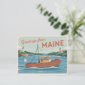 Maine Briefkaart (Staand voorkant)