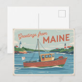 Maine Briefkaart (Voorkant / Achterkant)