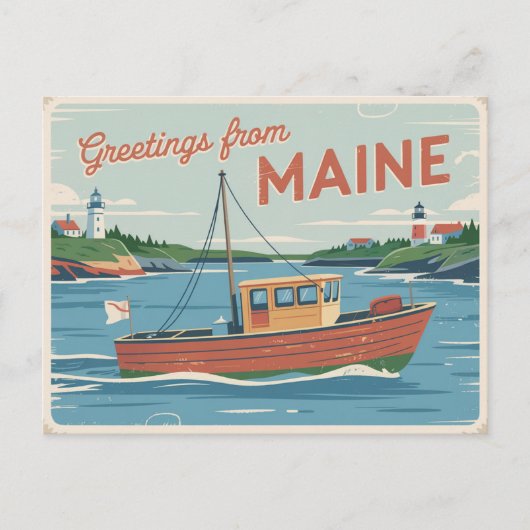 Maine Briefkaart (Voorkant)