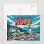 Maine Briefkaart (Voorkant / Achterkant)