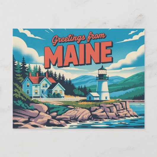 Maine Briefkaart (Voorkant)