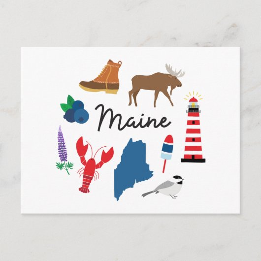 Maine Briefkaart (Voorkant)