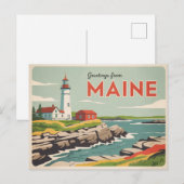 Maine Briefkaart (Voorkant / Achterkant)