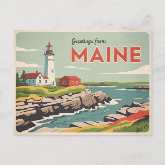 Maine Briefkaart (Voorkant)