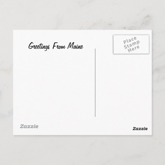 Maine Briefkaart (Achterkant)