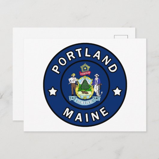 Maine Briefkaart (Voorkant / Achterkant)