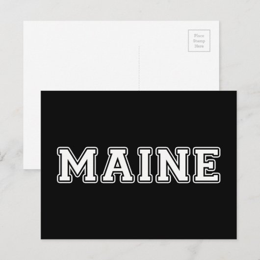 Maine Briefkaart (Voorkant / Achterkant)