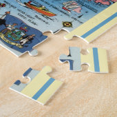 Maine Briefkaart Kaart Jigsaw Puzzel (Zijkant)