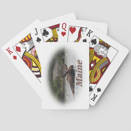 Maine Bull Moose Pokerkaarten (Achterkant)