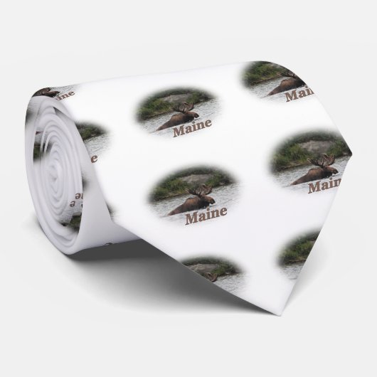 Maine Bull Moose Stropdas (Opgerold)