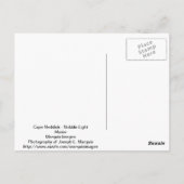 Maine Cape Neddick - Nubble Light Briefkaart (Achterkant)