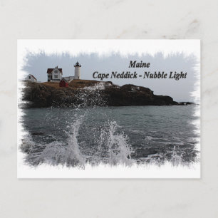 Maine Cape Neddick - Nubble Light Briefkaart