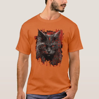 Maine Cat horror cadeau T-shirt