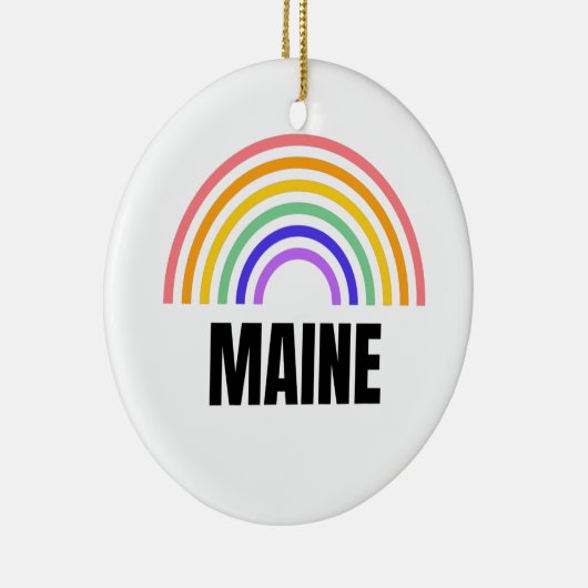 Maine - Cat - North Star - Maine Coon - Lighthouse Keramisch Ornament (Rechts)