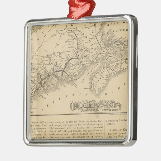 Maine Central Railroad Metalen Ornament (Links)