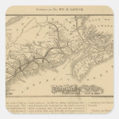 Maine Central Railroad Vierkante Sticker (Voorkant)