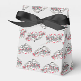 Maine Chickadee Vogel Winter Kerstvakantie Sneeuw Bedankdoosjes